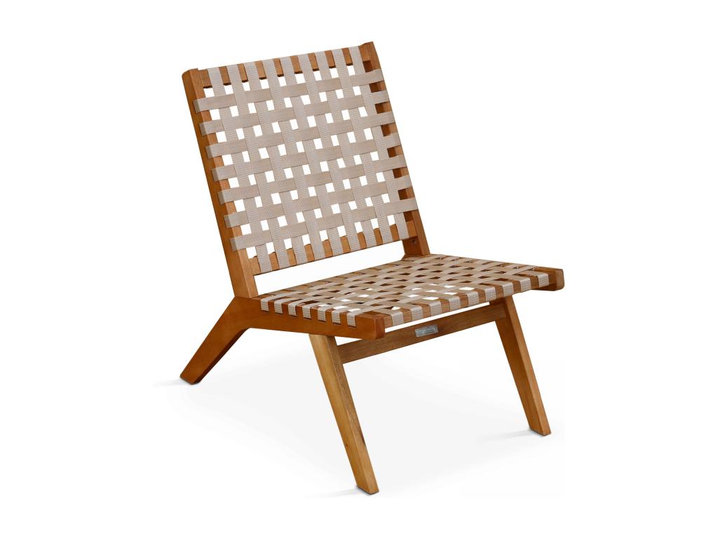 Poltrona Calmetop in legno di eucalipto Calmetop 20373RPHW