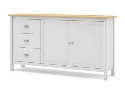Credenza a 2 ante e 3 cassetti, larghezza 150 cm - Artvivrestore 97961QAFN