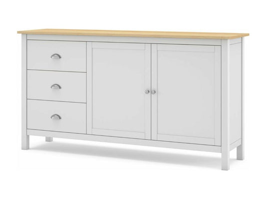 Credenza a 2 ante e 3 cassetti, larghezza 150 cm - Artvivrestore 97961QAFN