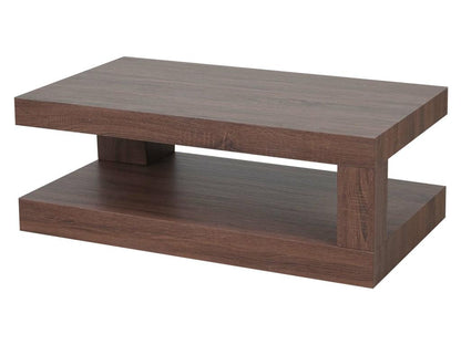 Tavolino da caffè Artvivrestore-A32 con struttura 3D, 40x110x60cm - effetto rovere marrone, 73842LBLR