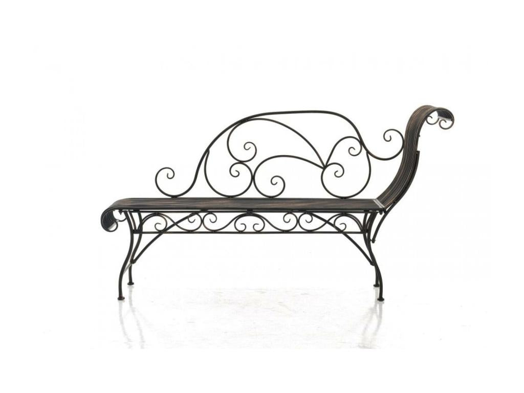 Panca da giardino - Metallo / Metallo - Bronzo - Maisonpuretop 27050AULG