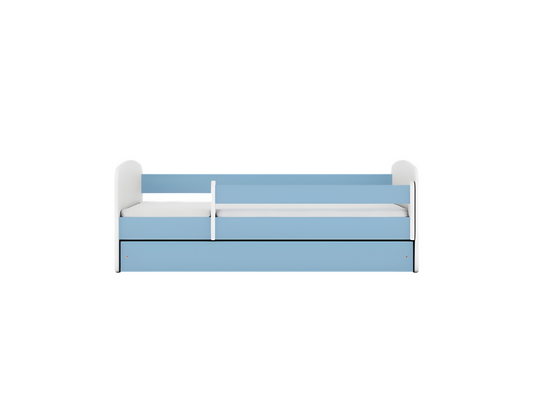Letto Artvivrestore blu senza motivo con cassetto, senza materasso, 140/70 cm, 66626RMKS