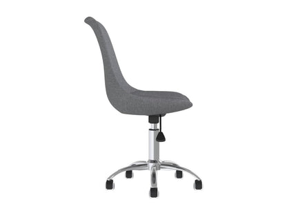 Sedie da pranzo girevoli, set da 2, tessuto grigio chiaro, 27110XNUU