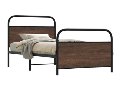Struttura letto senza materasso 90x200cm rovere marrone legno ingegnerizzato 65214LDTU