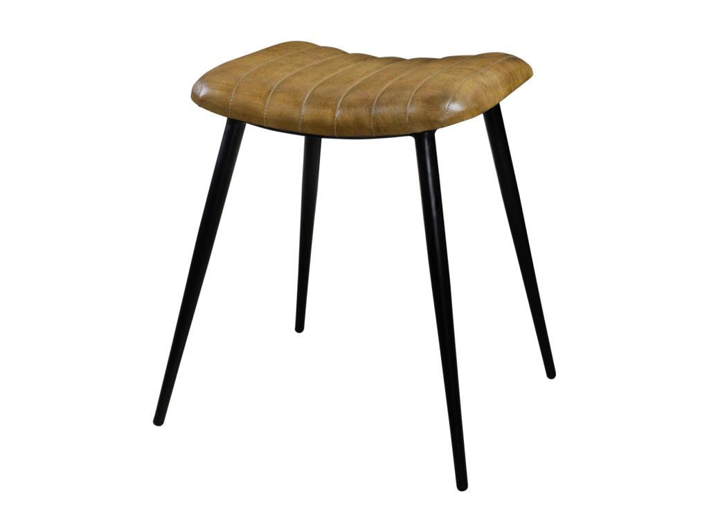 Sgabello in pelle trapuntata Maisonpuretop - Maisonpuretop 85171TIJI