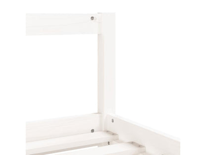 Struttura letto per bambini con cassetti, bianco, 80x200 cm, legno di pino massiccio, 76206QWZN