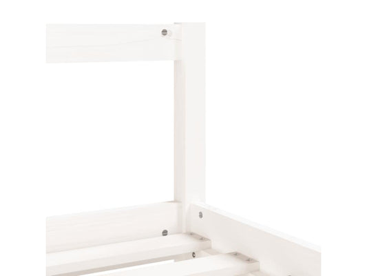 Struttura letto per bambini con cassetti, bianco, 80x200 cm, legno di pino massiccio, 76206QWZN