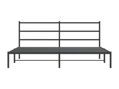 Struttura letto in metallo con testiera nera, 183x213 cm, 42651SEHC