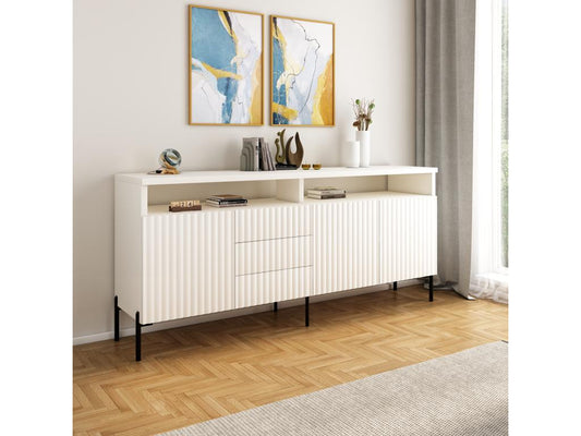 Artvivrestore Credenza SB200 3D3S 200x45x89 Bianco 74504FNTO