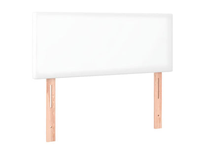 Testiera bianca 90x5x78/88 cm in similpelle 10481FHNQ