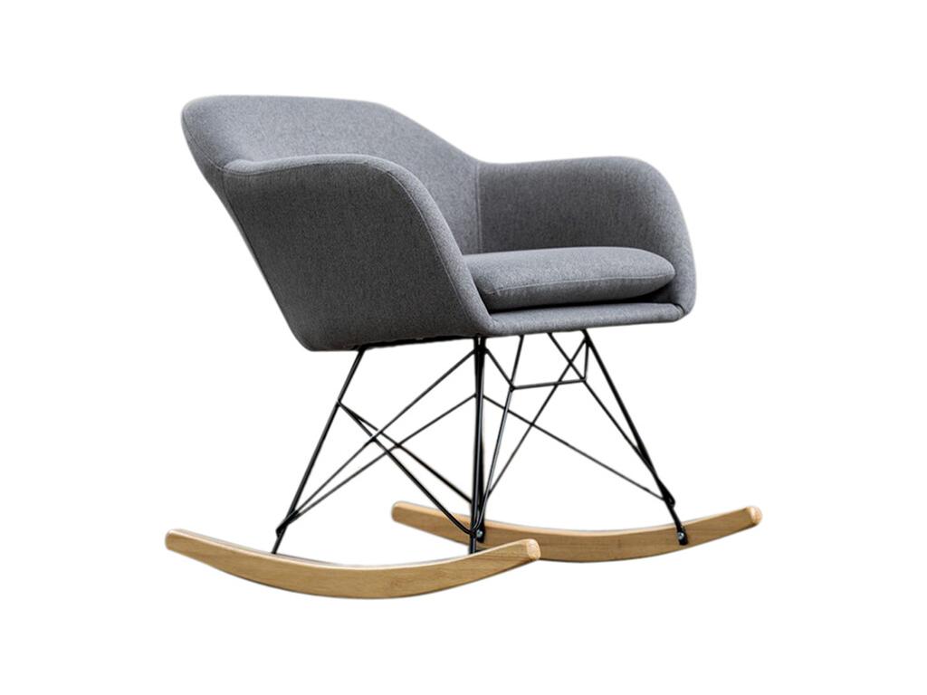 Poltrona - Tessuto intrecciato grigio - Maisonpuretop 98522KUHX