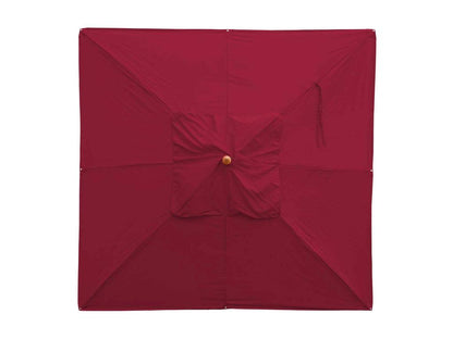 Artvivrestore-C57 ombrellone quadrato 3x3m poliestere 3kg legno per gastronomia - bordeaux 15158TYKF