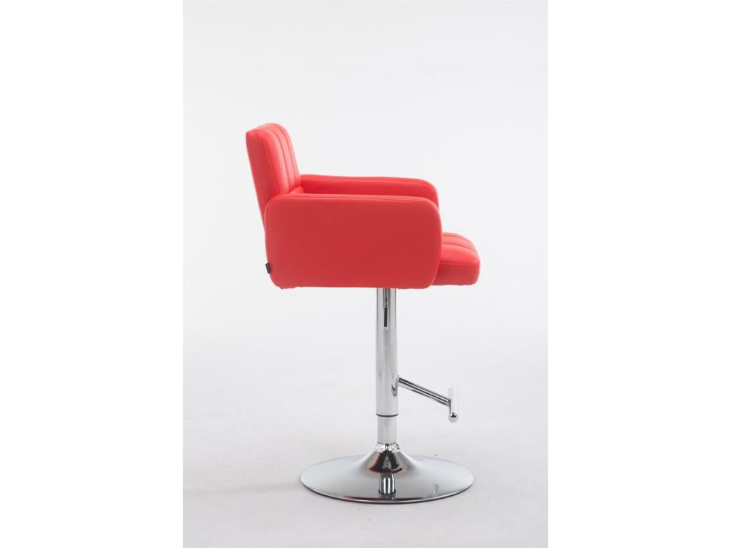 Sgabello da bar - Similpelle / Artvivrestore - Rosso - Los Angeles 87354QVMJ