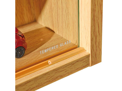 Artvivrestore - Vetrina a parete con 5 scomparti, finitura faggio 03794JUFL