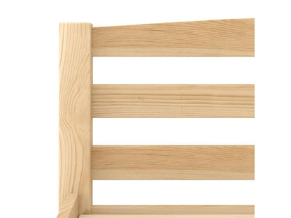 Struttura letto bianca, legno massello di pino, 200x200 cm, 55433KFQN