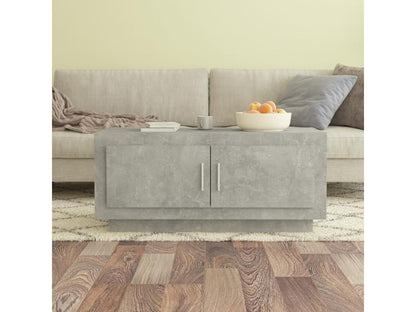 Tavolino da caffè, grigio cemento, 102x50x45 cm, legno ingegnerizzato, 53744WANS