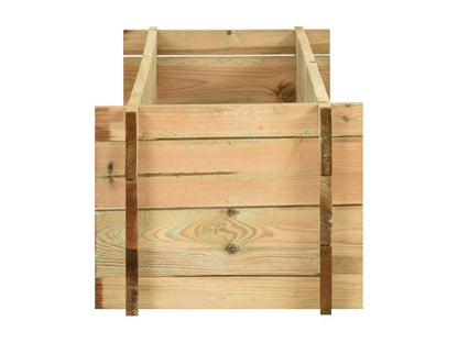 Fioriera rialzata per ortaggi, legno marrone, 120x40x32 cm, 02 0000856 69582LBUY