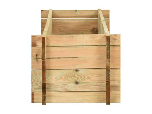 Fioriera rialzata per ortaggi, legno marrone, 120x40x32 cm, 02 0000856 69582LBUY