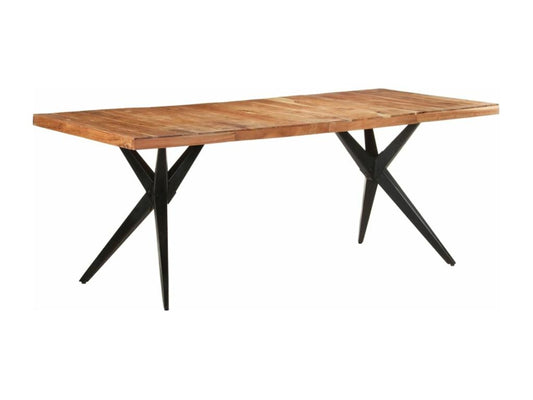 Tavolo da pranzo 200x90x76 cm Legno massello Calmetop 33456EMDF