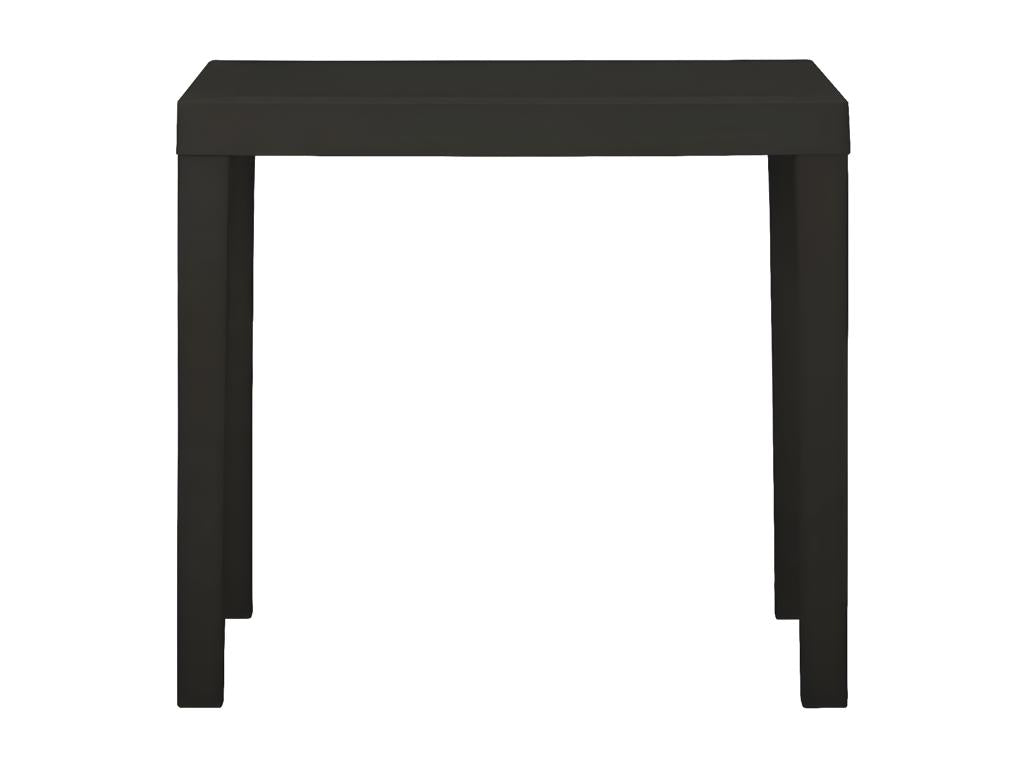 Artvivrestore Premium - Tavolo da giardino antracite 79x65x72 cm Plastica 64060LXNH