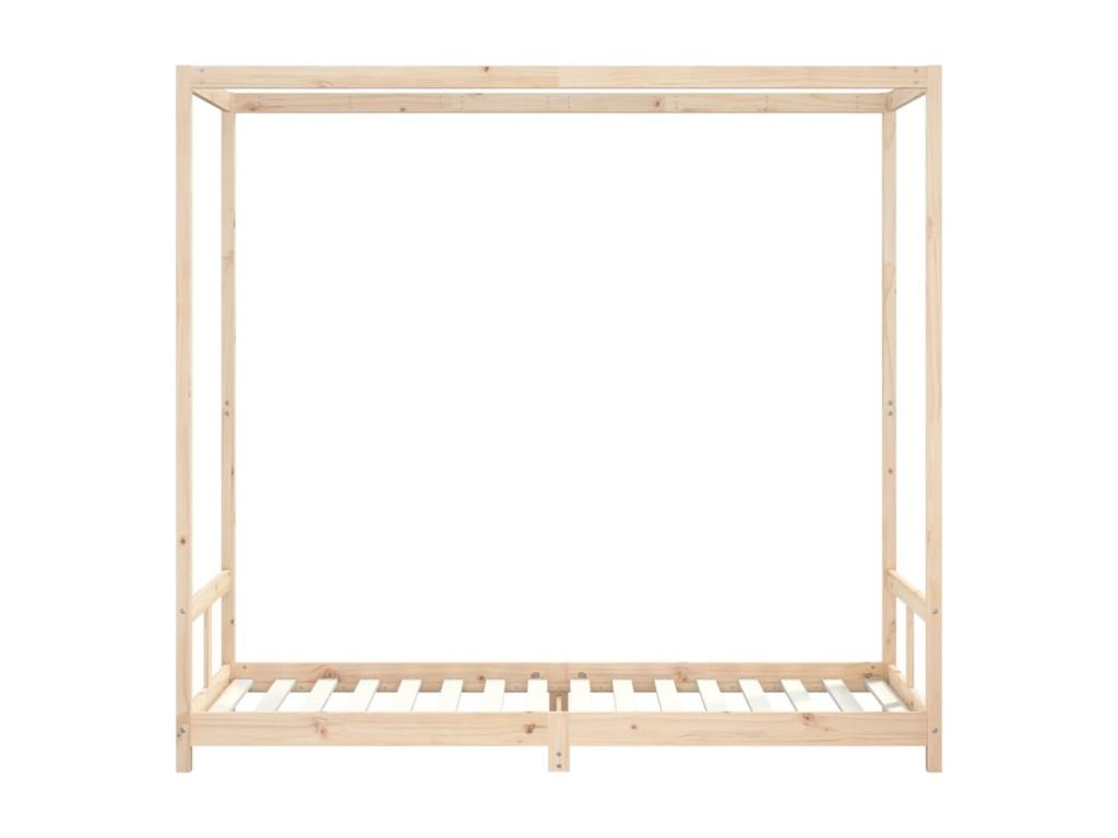 Struttura letto per bambini 80x200 in legno massello di pino 16668PFZB