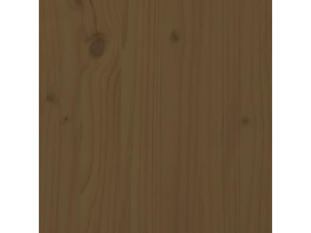 Testiera Marrone Miele 106x4x100 cm Legno di Pino Massiccio 60432EOXB