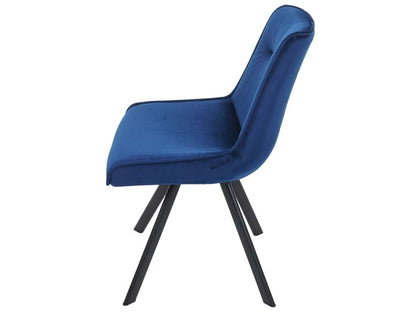 Sedia da pranzo Calmetop-K24, set da 6, blu, 83296TFJW