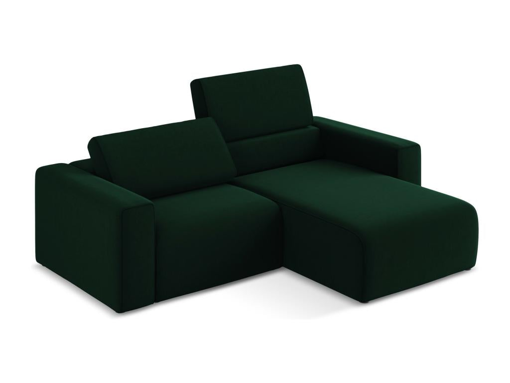 Divano angolare destro componibile in Artvivrestore - verde bottiglia - Artvivrestore 83142TOGA