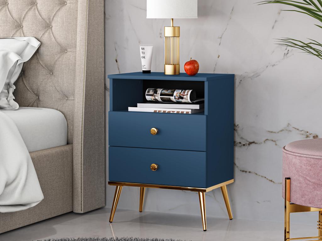 Comodino Marine NS50 2D 50x34x70 Blu 42158ZFKH