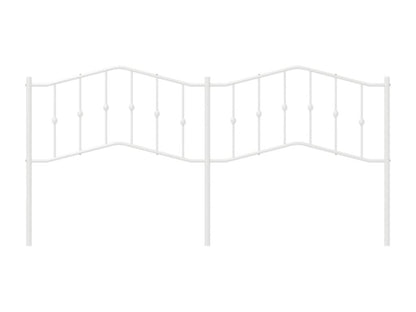 Testiera in metallo bianco 193cm 27380OBGB