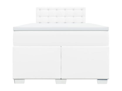 Base letto Artvivrestore con materasso, bianco, 120x200cm, similpelle, 45707NBXR