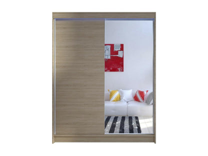 Armadio Calmetop 140, Calmetop Oak, 200x150x58cm, Ante scorrevoli, 19749FFRH