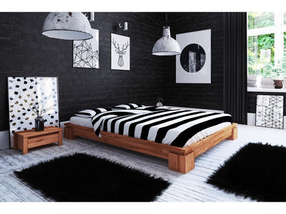 Artvivrestore - Giroletto senza testiera 140x200 in massello di faggio oliato naturale 02341OYQZ