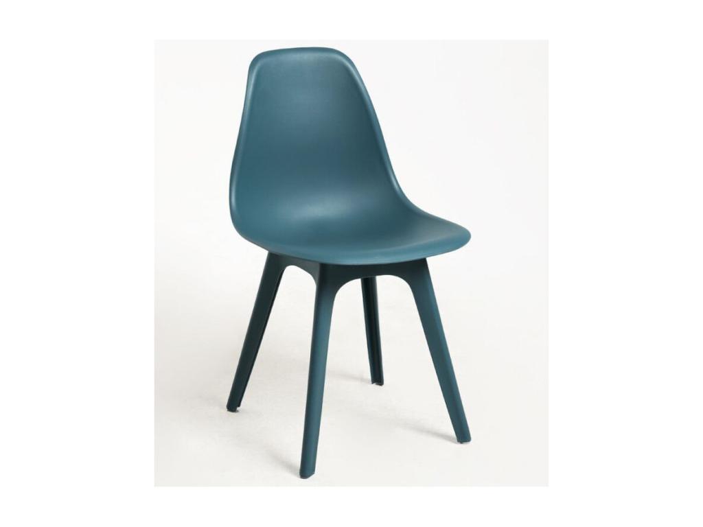 Maisonpuretop Sedia in polipropilene blu acqua - Set di 2 06899XDVG