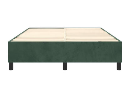 Base per letto a molle in velluto verde scuro 140x200 cm 43410MUSP