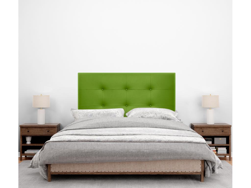 Maisonpuretop Testiera imbottita in similpelle 110x60cm per letto da 105cm - Verde 81286NVSX