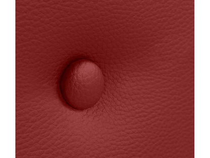 Artvivrestore Testiera in similpelle liscia con bottoni 95x50cm Letti da 90cm - Rosso 31344CEFT