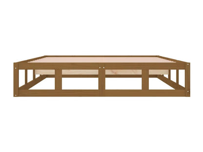 Struttura letto marrone miele 150x200 cm extra large in legno massello 11146EJZO