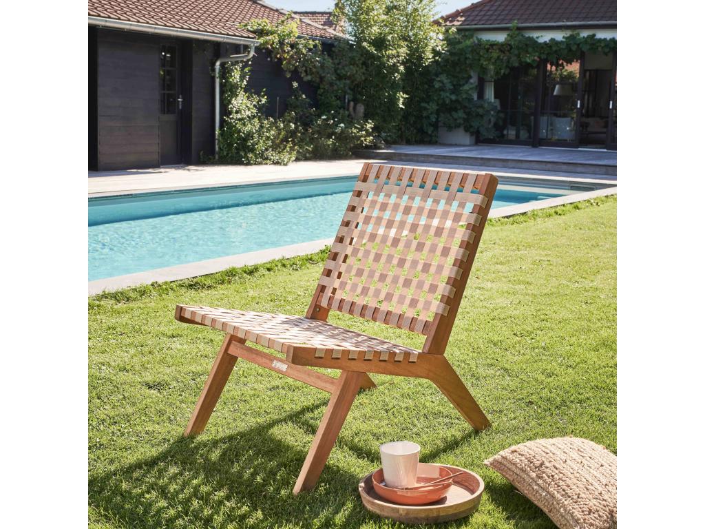 Poltrona Calmetop in legno di eucalipto Calmetop 20373RPHW