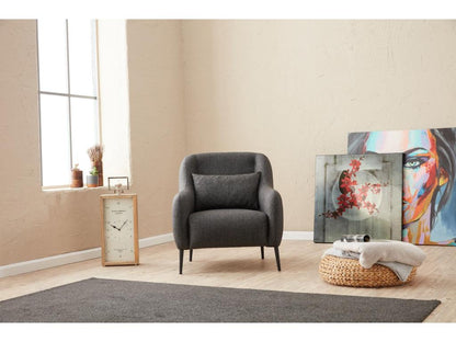 Poltrona Maisonpuretop, tessuto antracite, 39831RBIE