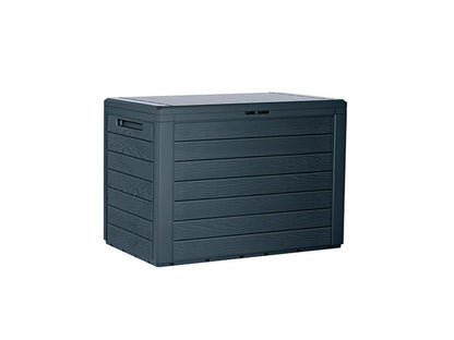 Nidchicshop 190L Contenitore da giardino in plastica antracite 78x43,3x55 cm 52217DBPD