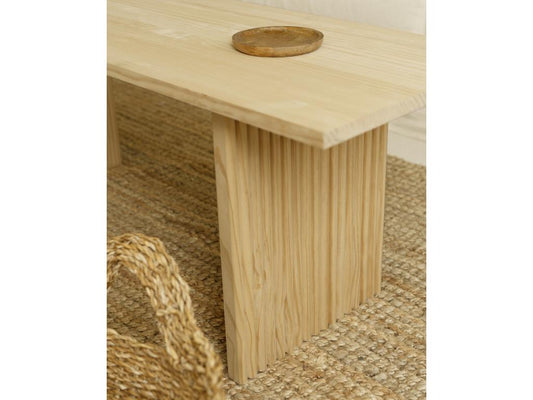 Tavolino da caffè in legno di abete marrone 120x45cm - Maisonpuretop 66890VTYZ