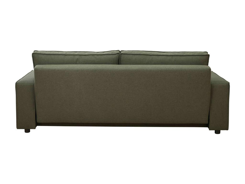 Divano letto in tessuto verde a 3 posti 36297UPMQ