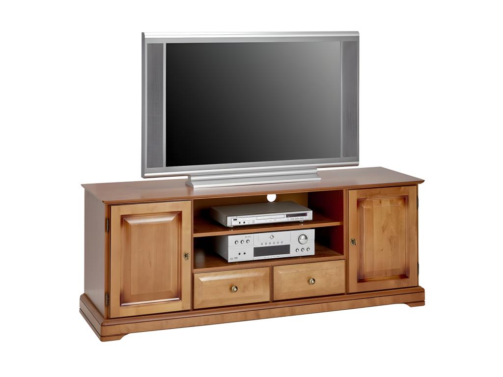 Mobile TV/bar in legno di ciliegio da 60 pollici con 2 ante e 2 cassetti, L 158,8 cm A 60,3 cm P 46 cm, 16627WMND