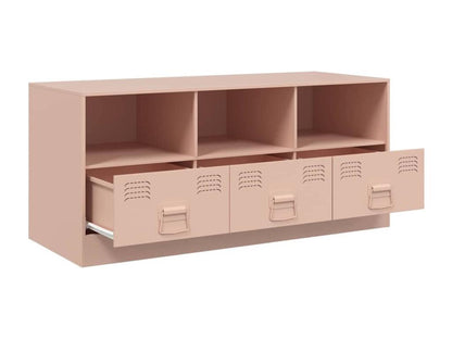 Mobile porta TV rosa 99x39x44 cm acciaio 06113IHAP