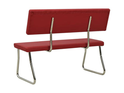 Panca 110cm in similpelle bordeaux rosso 58004JVQZ