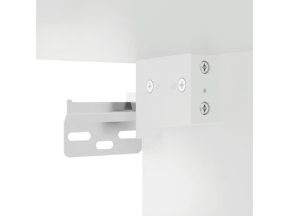 Credenza bianca 34,5x34x180 cm in legno ingegnerizzato 10619RTOX