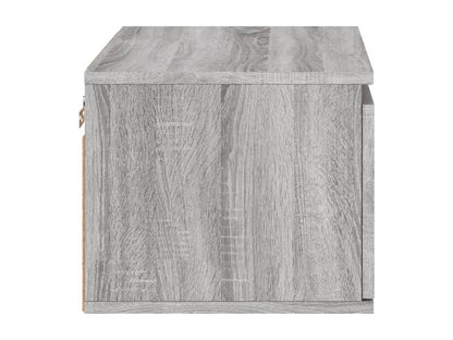 Comodino da parete con luci LED Maisonpuretop, grigio, 94654MXHN