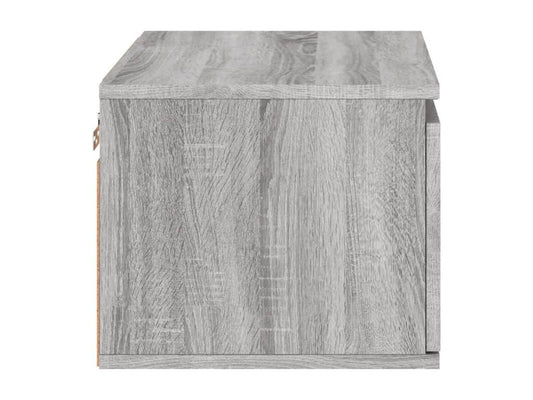 Comodino da parete con luci LED Maisonpuretop, grigio, 94654MXHN