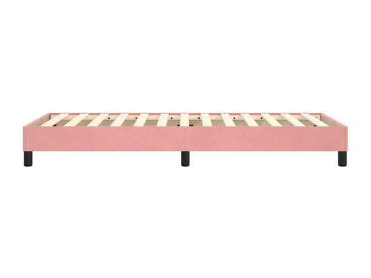Base letto in velluto rosa Maisonpuretop 90x200 cm 59955BZXQ
